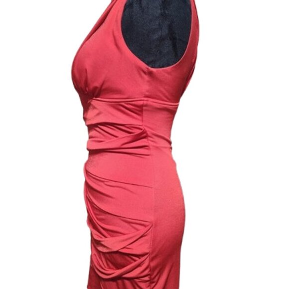 Body Central Little Red Women's Dress - Size Small - V-Neck - Spandex - Picture 2 of 11